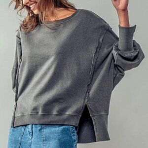 CHARCOAL SWEATSHIRT